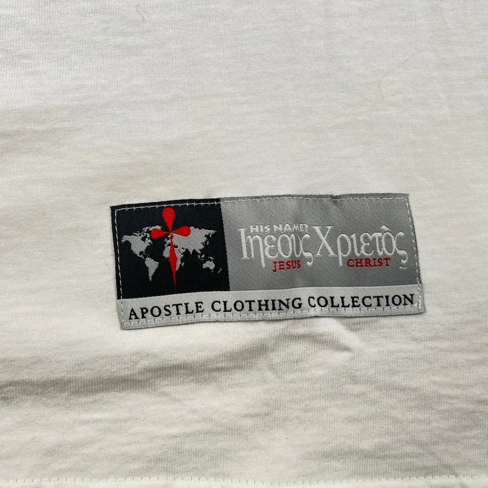 Apostle Clothing Collection Shirt Mens L White Jesus Believe King Made‎ in USA